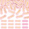 40Pcs PU Leather Craft Label Tags DIY-TADJ0001-22F-1