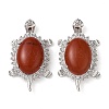 Natural Red Jasper Pendants G-A095-04P-04-1