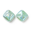 Rainbow Iridescent Plating Acrylic Beads LS-OACR-A010-06B-1