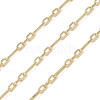 Rack Plating Brass Link Chains CHC-A010-08G-1