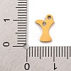 201 Stainless Steel Charms STAS-U016-01G-Y-3