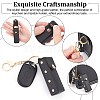 WADORN 2Pcs PU Leather Lipstick Storage Bags Keychain AJEW-WR0001-23-2