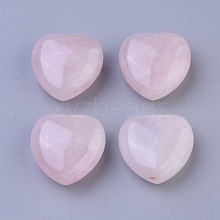 Natural Rose Quartz Heart Love Stone G-G790-29
