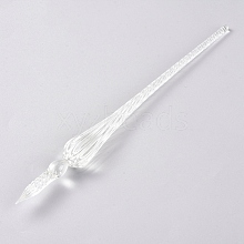 Handmade Glass Dip Pen AJEW-WH0121-43I