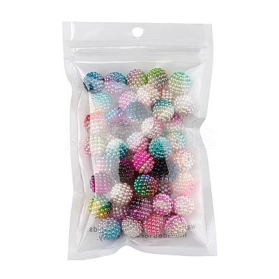 Imitation Pearl Acrylic Beads OACR-FS0001-28-1