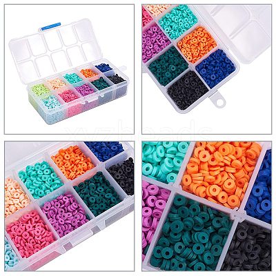 Handmade Polymer Clay Beads CLAY-PH0001-09-1