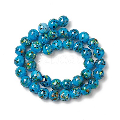 Handmade Lampwork Beads Strand LAMP-C008-02G-1