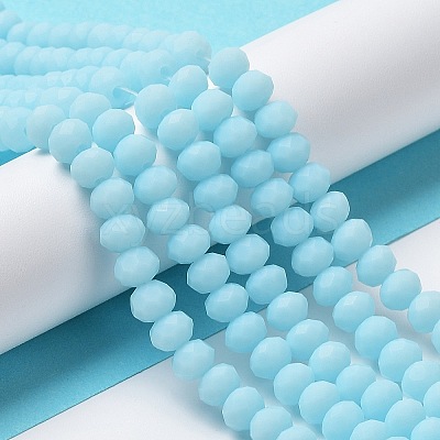 Glass Beads Strands EGLA-A034-P4mm-MD06-1