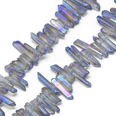 Natural Quartz Crystal Beads Strands G-R435-09D-1