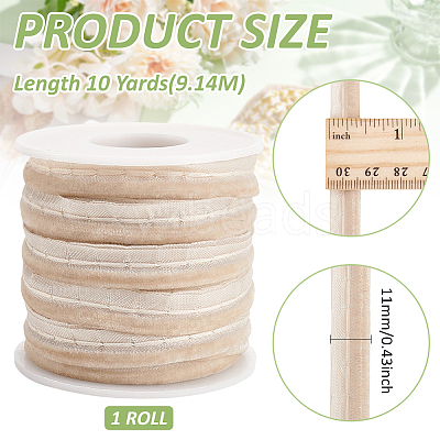 10 Yards Velvet Lip Cord Trim SRIB-BC0001-33A-1