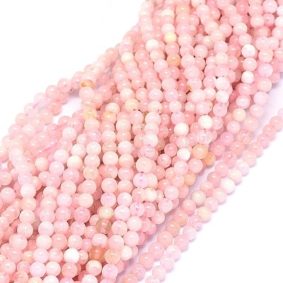 Natural Morganite Beads Strands G-F602-12-4mm-1