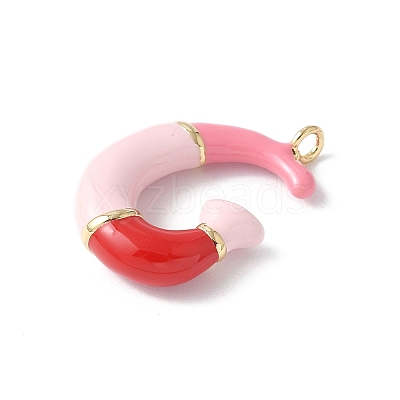 Brass Enamel Pendants KK-E093-03G-G-02-1