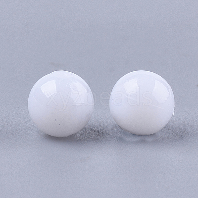 Opaque Plastic Beads X-KY-T005-6mm-601-1