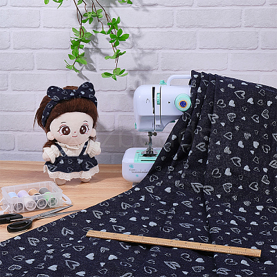Cotton Denim Fabric DIY-WH0504-872C-1