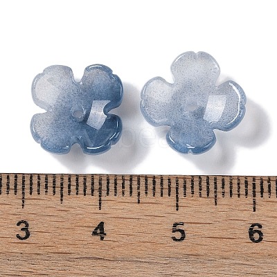 Baking Paint Glass Bead Caps GLAA-S202-04G-1