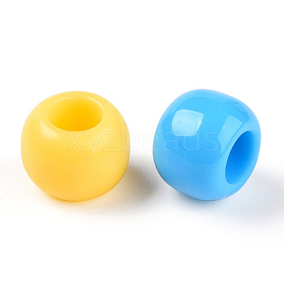 Opaque Acrylic Beads SACR-N018-06B-M-1