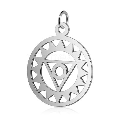 Non-Tarnish 201 Stainless Steel Pendants STAS-S105-T524S-1