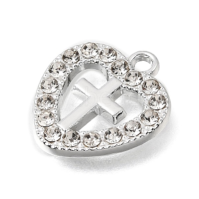 UV Plating Alloy Crystal Rhinestone Pendants RB-CBAD37D-33P-1