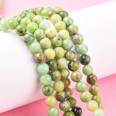 Natural Serpentine Beads Strands G-N166-6-1