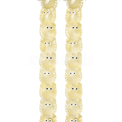 Transparent Glass Beads Strands LAMP-L078-010H-1