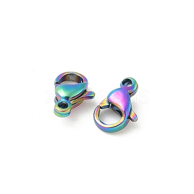 304 Stainless Steel Lobster Claw Clasps STAS-T065-9mm-34RC-1