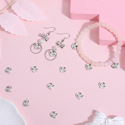 100Pcs Tibetan Style Alloy Charms FIND-SC0006-36-1