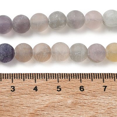 Natural Fluorite Beads Strands G-K292-01-1