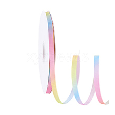 Polyester Grosgrain Ribbon OCOR-WH0105-090A-1