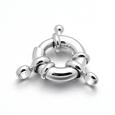 Rack Plating Brass Spring Ring Clasps KK-D399-A-P-NF-1