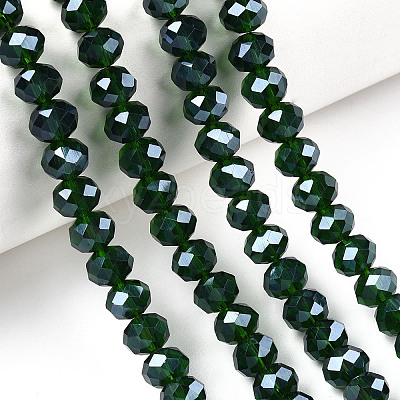 Electroplate Glass Beads Strands EGLA-A034-T10mm-A31-1