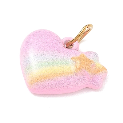 304 Stainless Steel Enamel Pendants SA-CBA08A6-05G-1