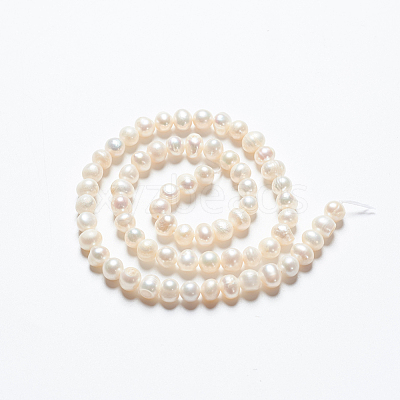 Natural Cultured Freshwater Pearl Beads Strands A23WT011-1