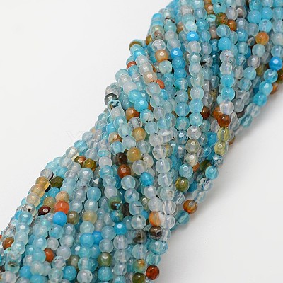 Natural Agate Bead Strands G-G882-4mm-C02-1-1