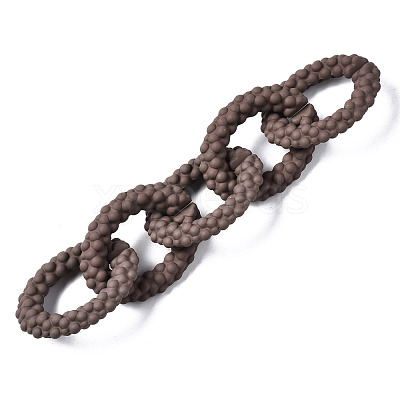 Spray Painted CCB Plastic Linking Rings CCB-Q091-011C-1