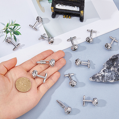 6 Pairs Alloy Cufflinks FIND-FH0017-36P-1