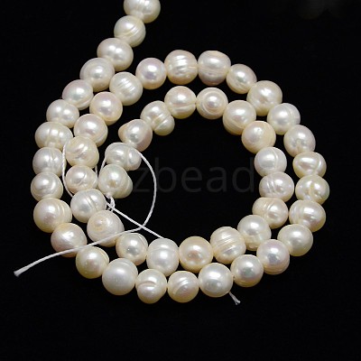Natural Cultured Freshwater Pearl Beads Strands X1-PEAR-N013-06I-1