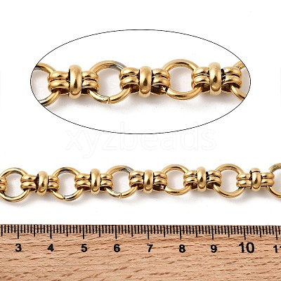304 Stainless Steel Ring Link Chains CHS-K024-15G-1