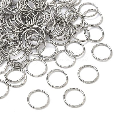 Tarnish Resistant 304 Stainless Steel Open Jump Rings STAS-J013-14xx1.2mm-01-1