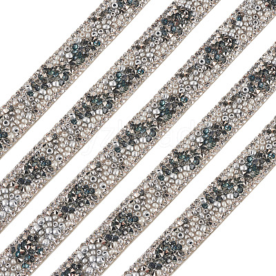 Hotfix Rhinestone Ribbon Trimming DIY-TAC0051-002E-1-1