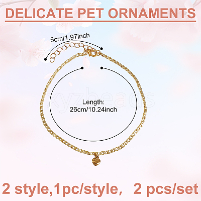 304 Stainless Steel Pendant Necklaces for Pet NJEW-DR00003-1