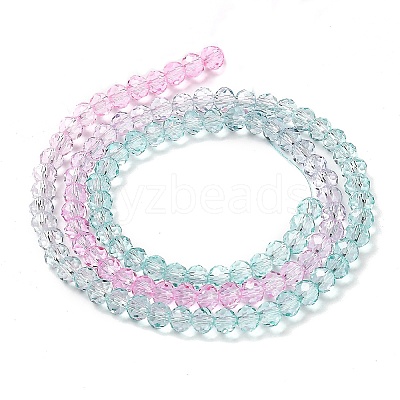 Transparent Painted Glass Beads Strands LS-DGLA-A034-T3mm-A10-1