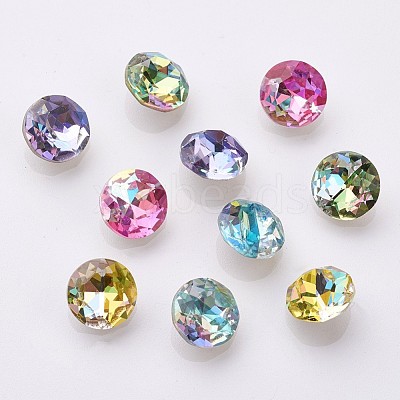 K9 Glass Rhinestone Cabochons X-GLAA-D001-04-1