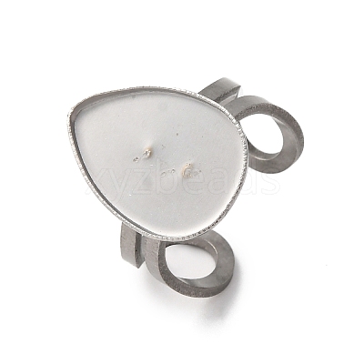 304 Stainless Steel Open Cuff Findings STAS-R123-02H-P-1