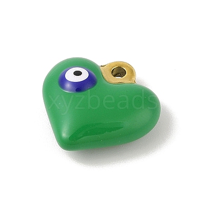 304 Stainless Steel Enamel Pendants STAS-M071-02H-1