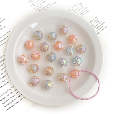 Opaque Acrylic Beads OACR-F010-05-1