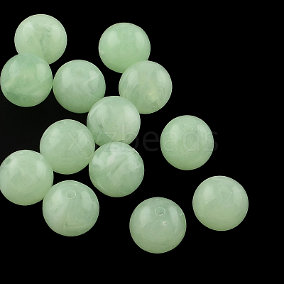 Round Imitation Gemstone Acrylic Beads OACR-R029-12mm-27-1