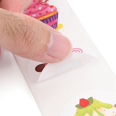 8 Styles Birthday Theme Paper Stickers X-DIY-L051-005B-1