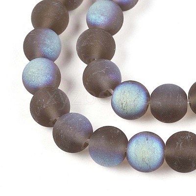 Frosted Transparent Glass Beads Strands LS-GLAA-T032-T8mm-MBB02-1