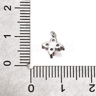 Brass Micro Pave Cubic Zirconia Pendants KK-D356-07H-P-1