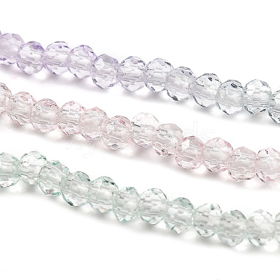 Transparent Painted Glass Beads Strands DGLA-A034-T1mm-A23-1